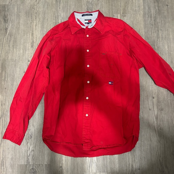 Tommy Hilfiger Other - Vintage Tommy Hilfiger Red button down Shirt